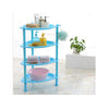 Big Toilet Bathroom Storage Rack Plastic Washbasin Rack Kitchen Storage Tripod Four-layers Rack    blue - Mega Save Wholesale & Retail - 2