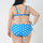 2pcs Fat Large Wave Point Swimwear Swimsuit  blue - Mega Save Wholesale & Retail