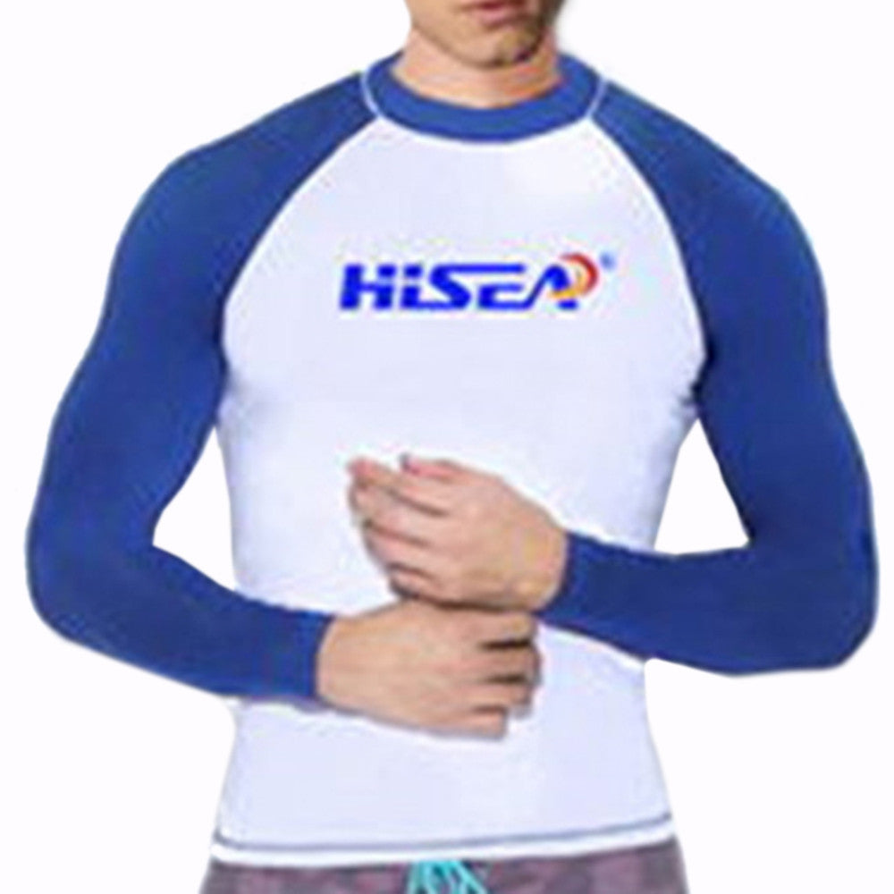 S060 S061 S062 S063 Diving Suit Wetsuit Fishing Surfing   blue+white   S - Mega Save Wholesale & Retail - 1