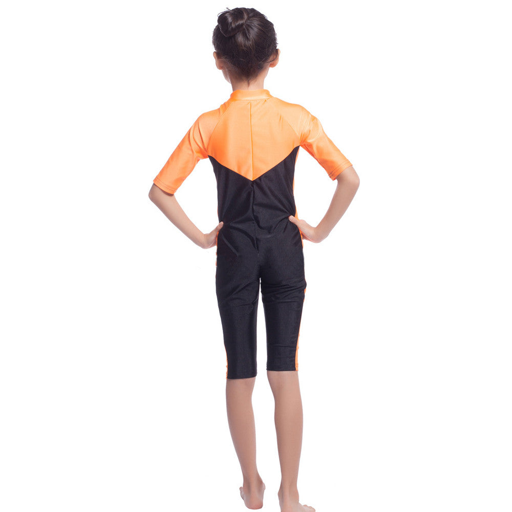 Musilim Swimwear Swimsuit Burqini hw20B Child  orange   S - Mega Save Wholesale & Retail - 3