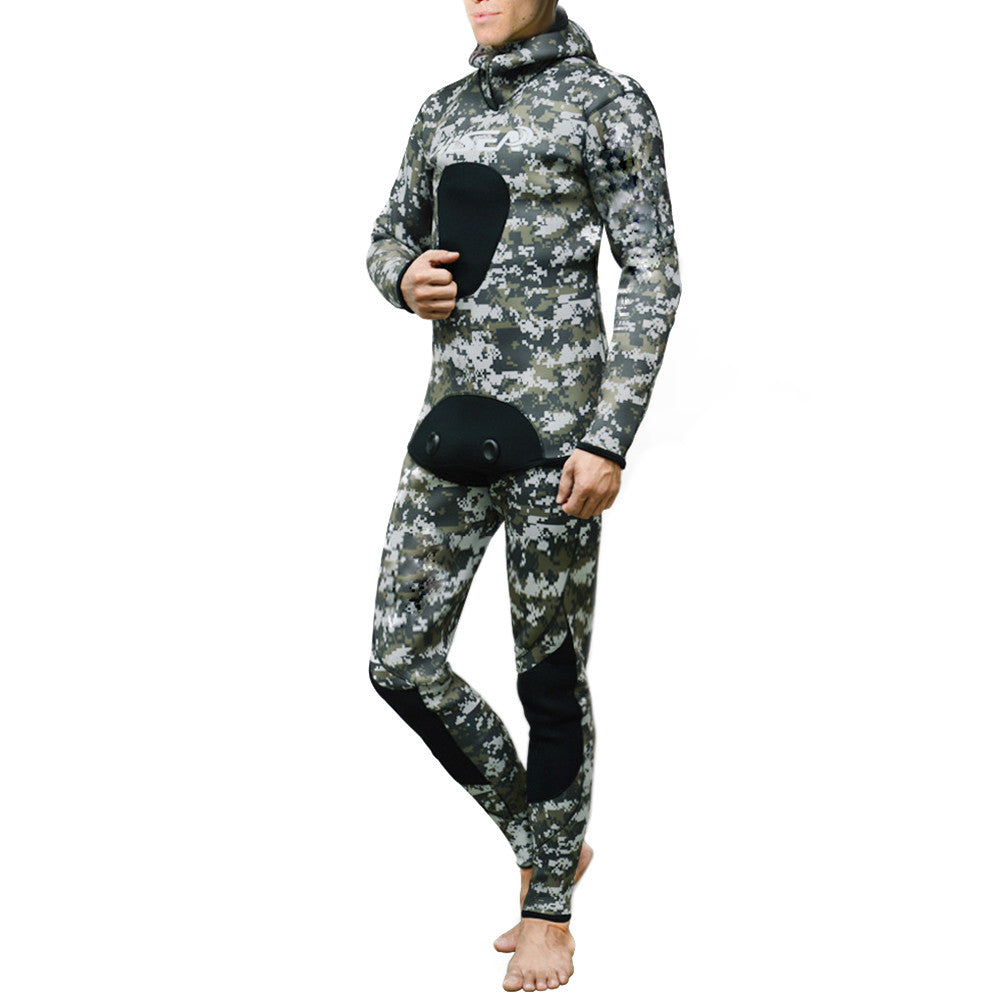 M053  Diving Suit Wetsuit Fishing Surfing    3 M053 3.5mm leather   S - Mega Save Wholesale & Retail - 1