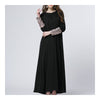 Muslim Garments Paillette Sleeve Dress   black   M