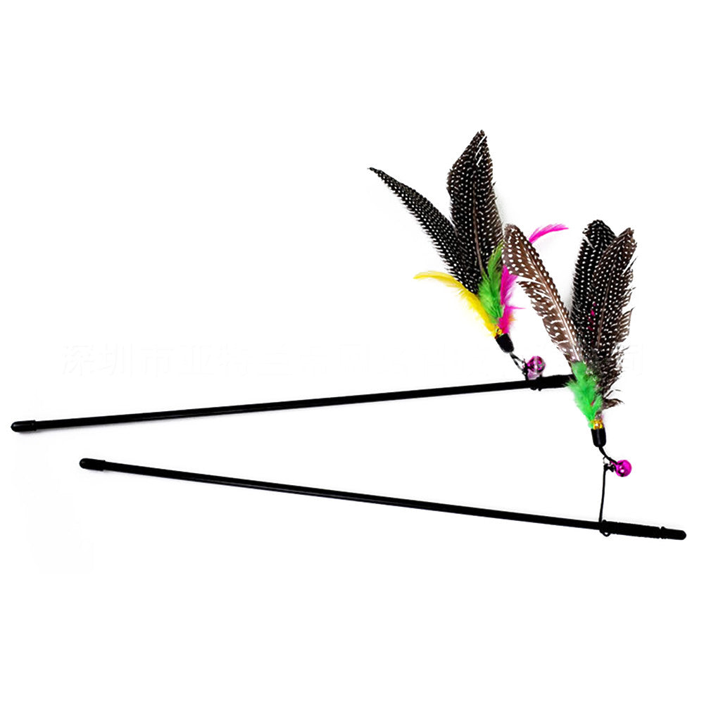 3pcs Tease Stick Cat Toy Pearl Bird Pet - Mega Save Wholesale & Retail - 2