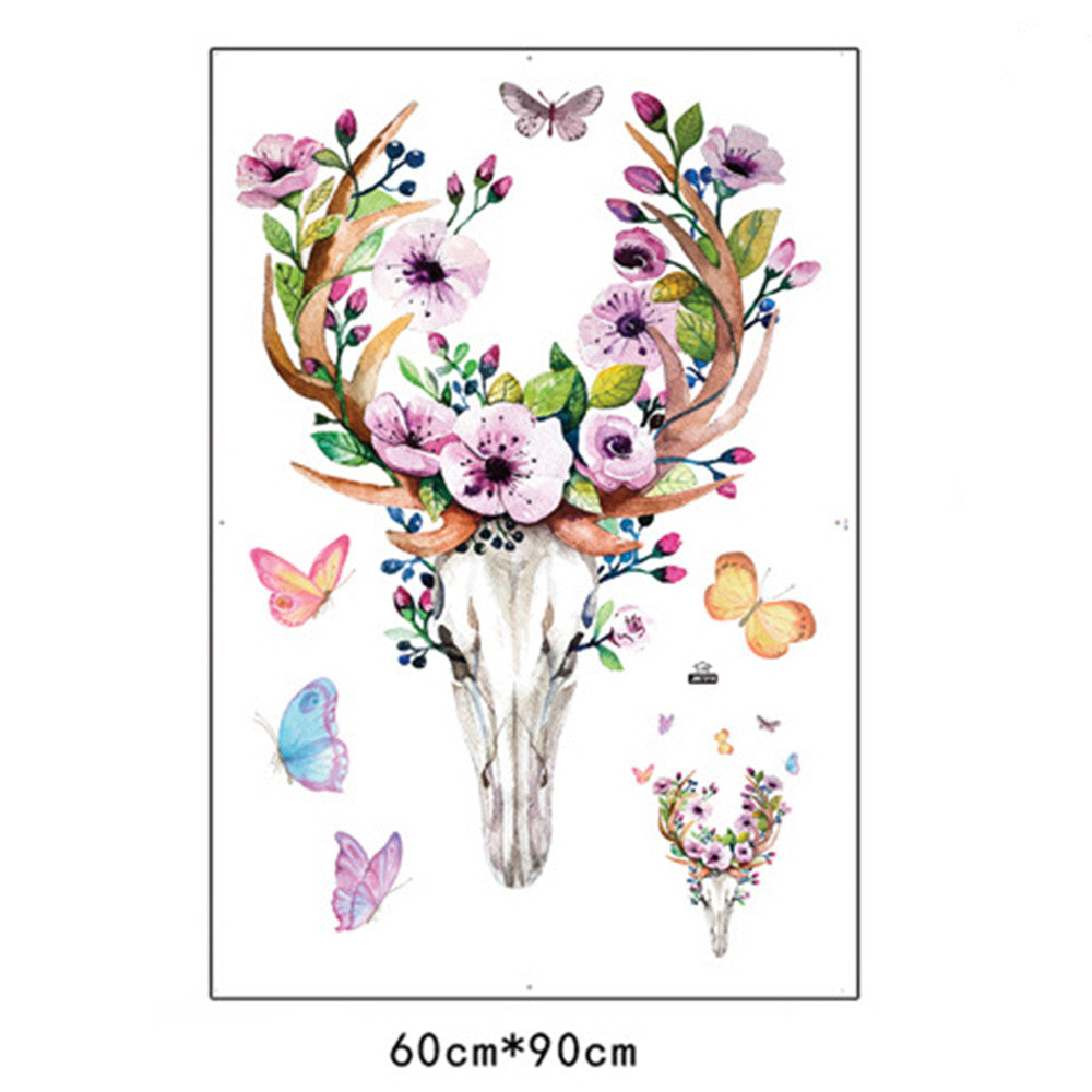 Creative Wallpaper Wall Sticker Plum Sika Deer PVC - Mega Save Wholesale & Retail - 2