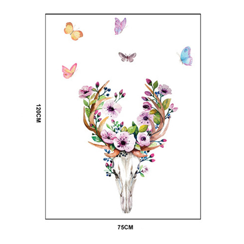 Creative Wallpaper Wall Sticker Plum Sika Deer PVC - Mega Save Wholesale & Retail - 3