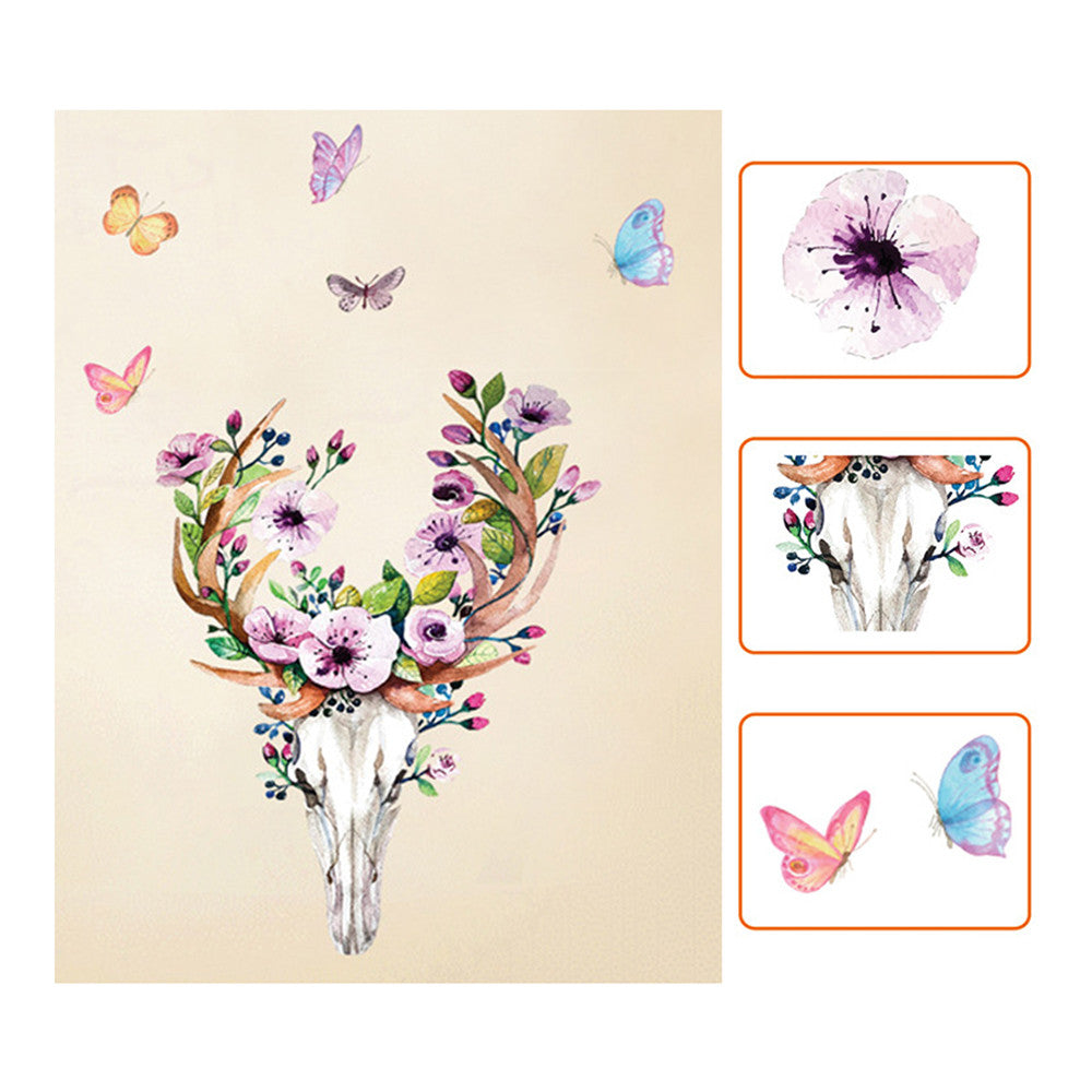 Creative Wallpaper Wall Sticker Plum Sika Deer PVC - Mega Save Wholesale & Retail - 4