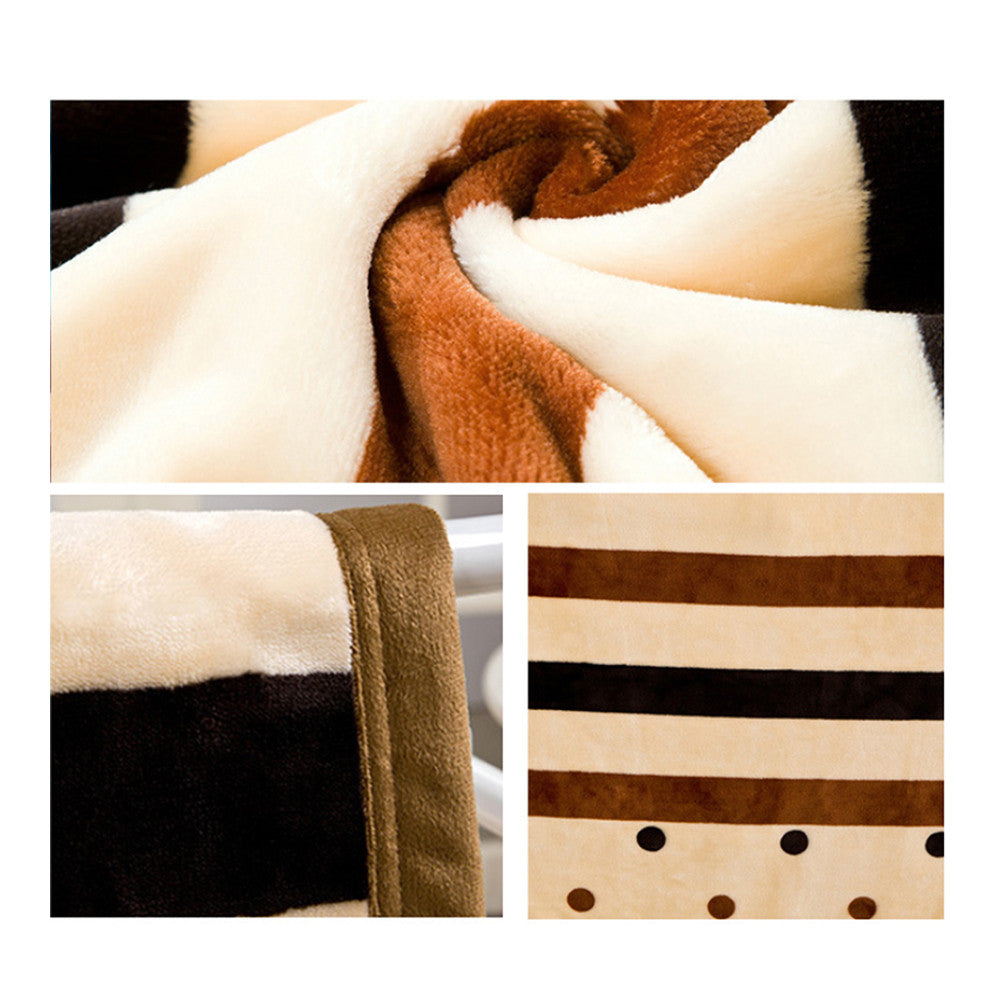 Naked Marriage Era Thick Mink Cashmere Flannel Blanket Throw Gift Child Single Queen   200x230cm - Mega Save Wholesale & Retail - 2