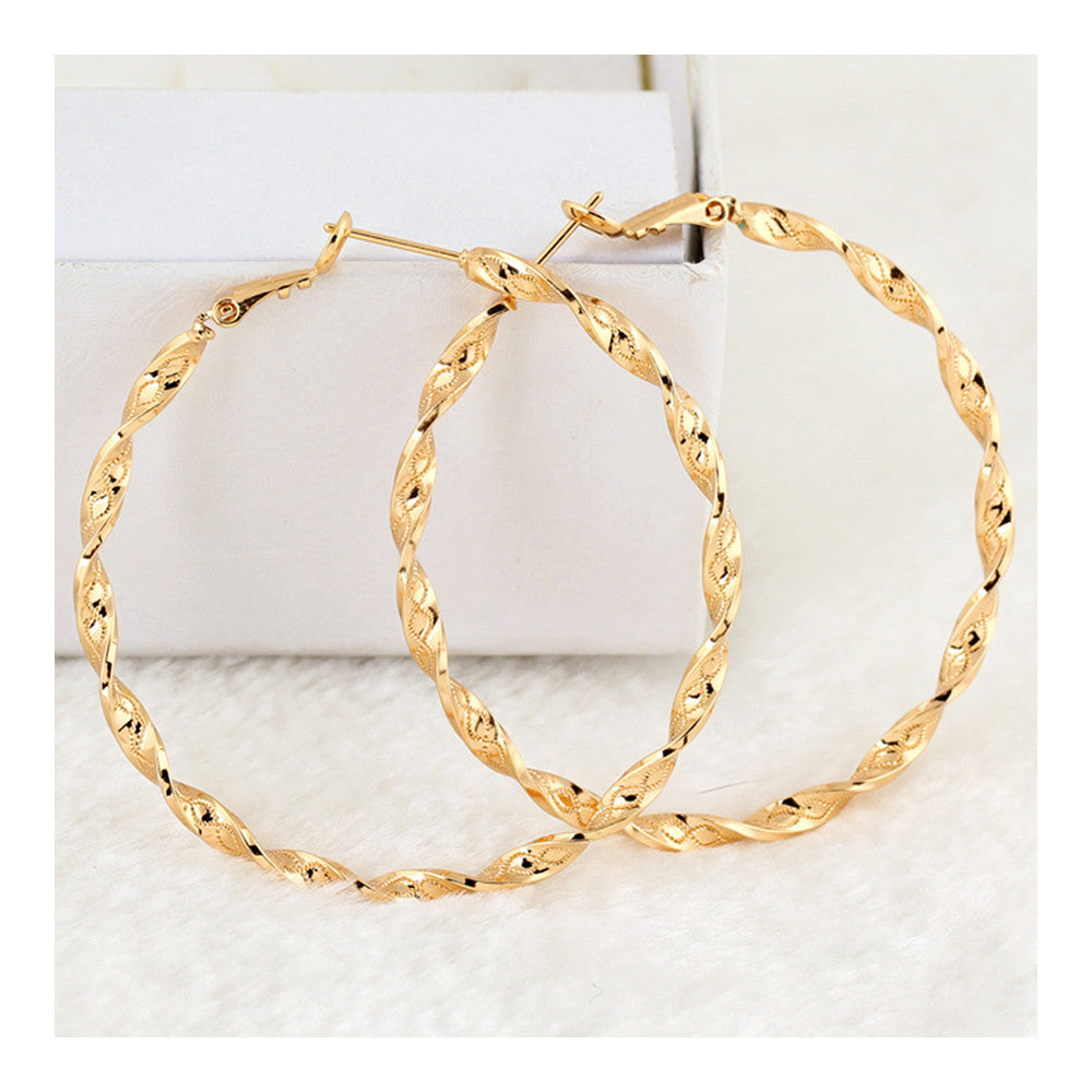 Exaggerated Big Circle Earrings - Mega Save Wholesale & Retail - 3
