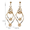 Ear Studs 18K Gold Galvanized Zircon - Mega Save Wholesale & Retail - 4