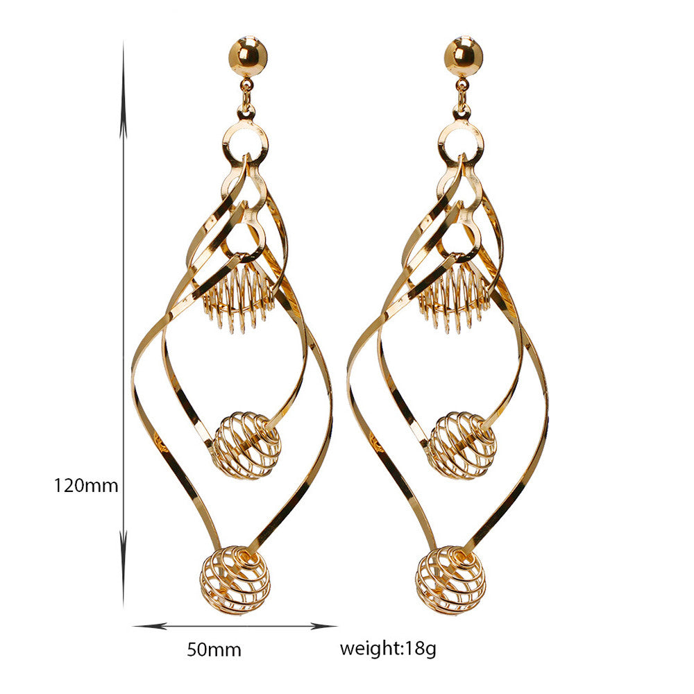 Ear Studs 18K Gold Galvanized Zircon - Mega Save Wholesale & Retail - 4