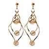 Ear Studs 18K Gold Galvanized Zircon - Mega Save Wholesale & Retail - 1