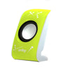 USB2.0 Mini 3D Stereo Surround Sound USB Sound Speakers(1 Pair)  Green - Mega Save Wholesale & Retail - 2