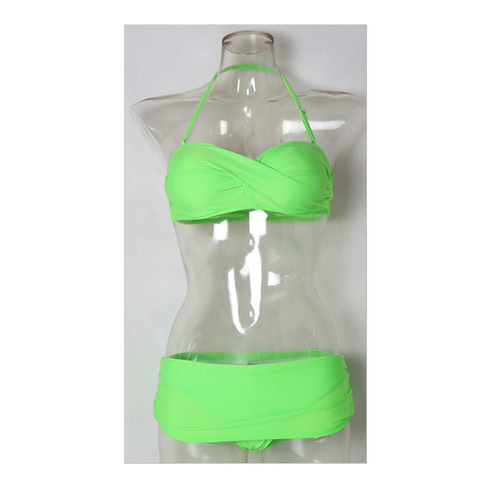 Women Swimwear Swimsuit Sexy Bikini  green  S - Mega Save Wholesale & Retail - 1