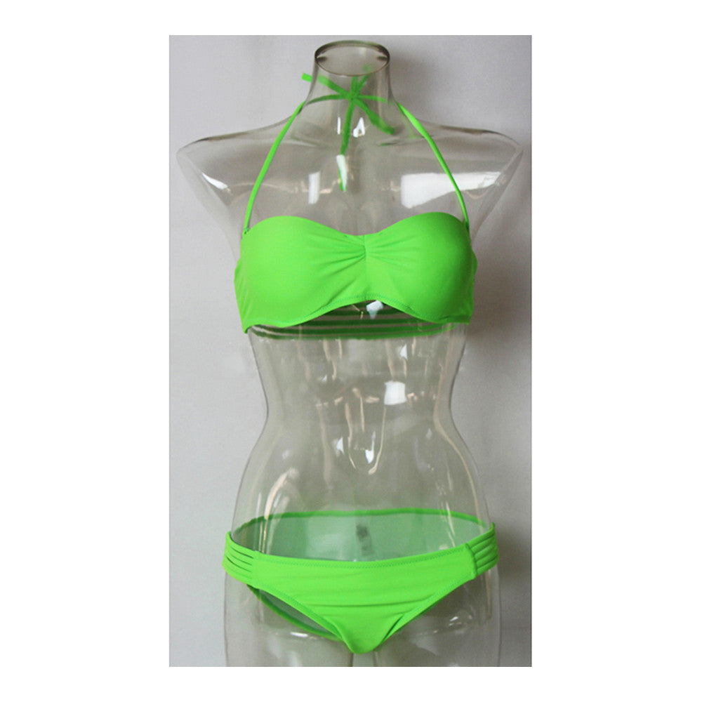Women Swimwear Swimsuit Bikini Bathing Suit  green  S - Mega Save Wholesale & Retail - 1
