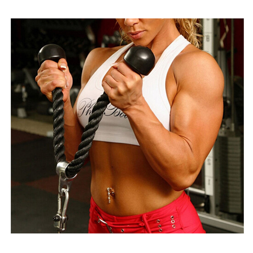 Double Ended Tricep Rope Cable Gym Push Pull Down - Mega Save Wholesale & Retail - 5