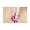 Beijing Cloth Vintage Embroidered Beige Home Slippers for Woman Online in National Style with Colorful Patterns - Mega Save Wholesale & Retail - 1