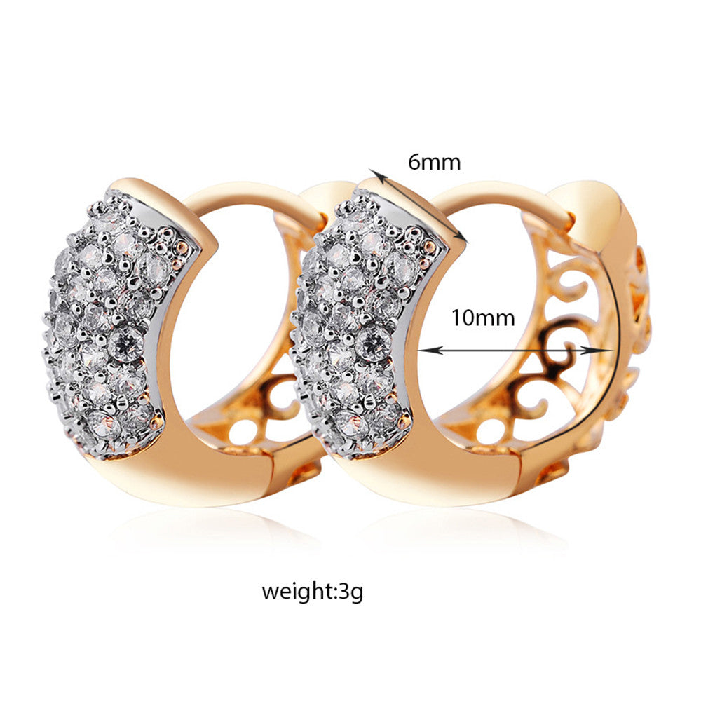 Pave Setting AAA Zircon Earrings - Mega Save Wholesale & Retail - 5