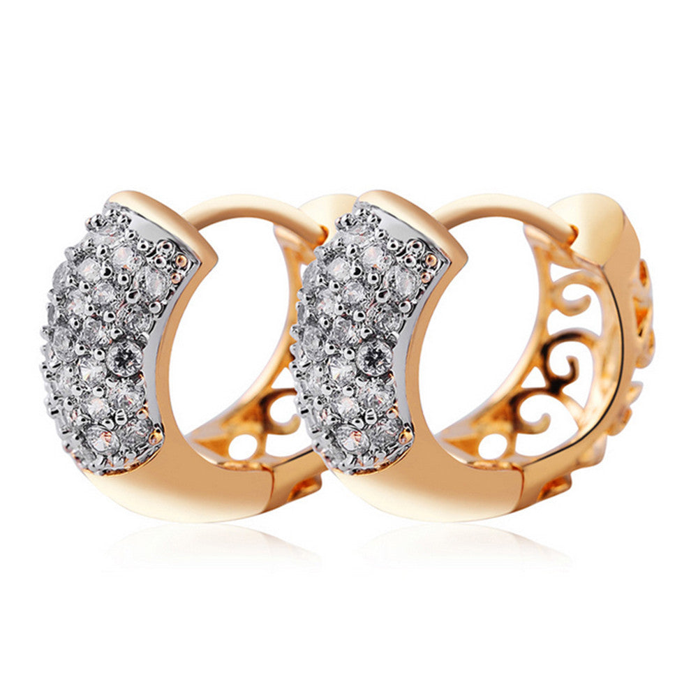 Pave Setting AAA Zircon Earrings - Mega Save Wholesale & Retail - 1