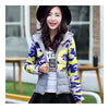 Light Thin Down Coat Hoodied Camouflage Short   blue   M - Mega Save Wholesale & Retail - 1