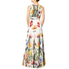 Sexy Deep V-necked Sleeveless Full Long Dress   S - Mega Save Wholesale & Retail - 2