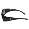 dy008 Man Sunglasses Sports Driving   black bright frame - Mega Save Wholesale & Retail - 2