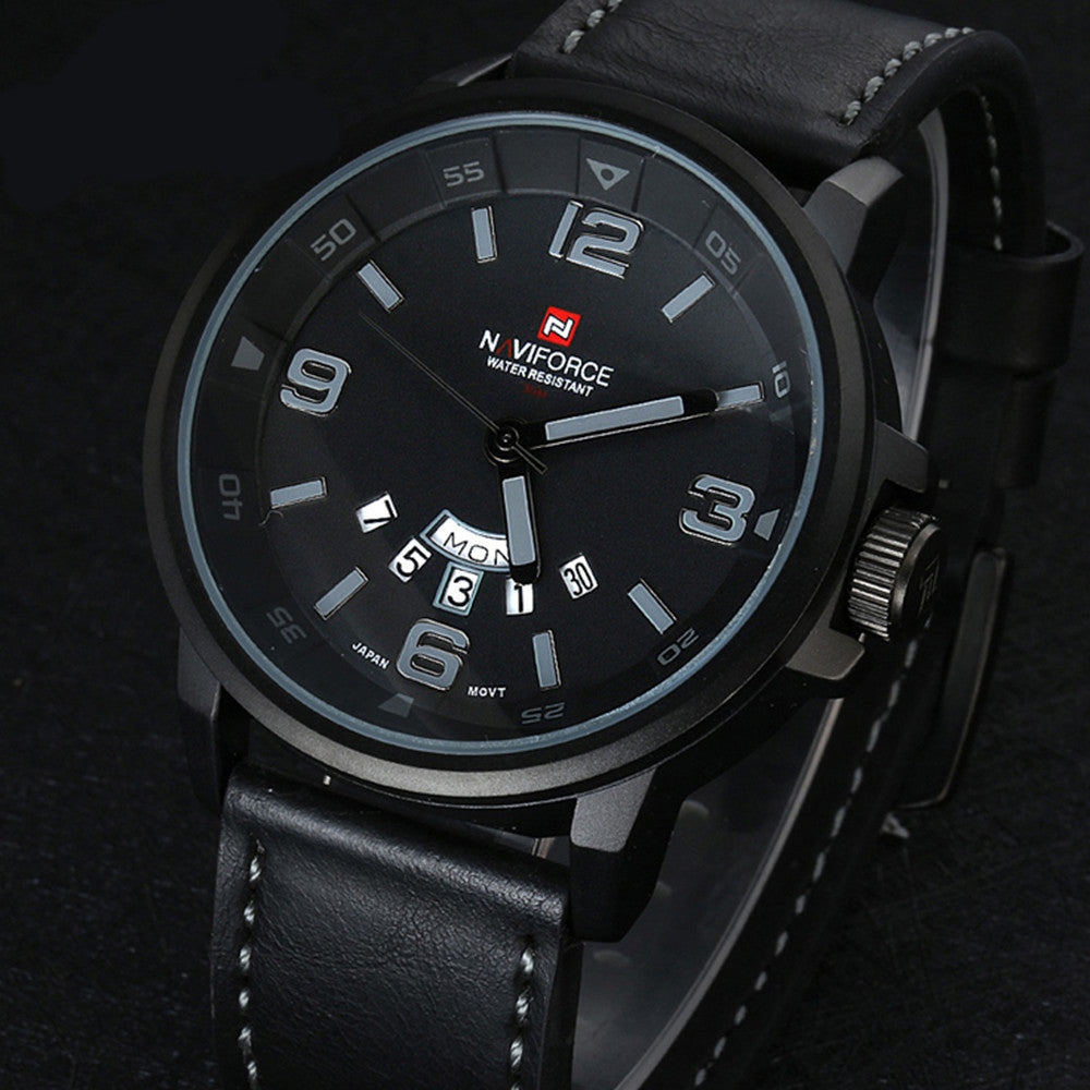 NAVIFORCE Men Quarz Watch Digital LED Wristwatch Calendar    NF9028BBGY - Mega Save Wholesale & Retail - 2