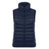 Down Coat Woman Short Slim Thin Light Plus Size Waistcoat   navy   S - Mega Save Wholesale & Retail - 1