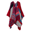 Thick Long Decorative Cloak Tippet Scarf    leopard print red - Mega Save Wholesale & Retail