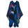 Thick Long Decorative Cloak Tippet Scarf    leopard print blue - Mega Save Wholesale & Retail