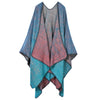 Thick Long Decorative Cloak Tippet Scarf    gradient blue - Mega Save Wholesale & Retail