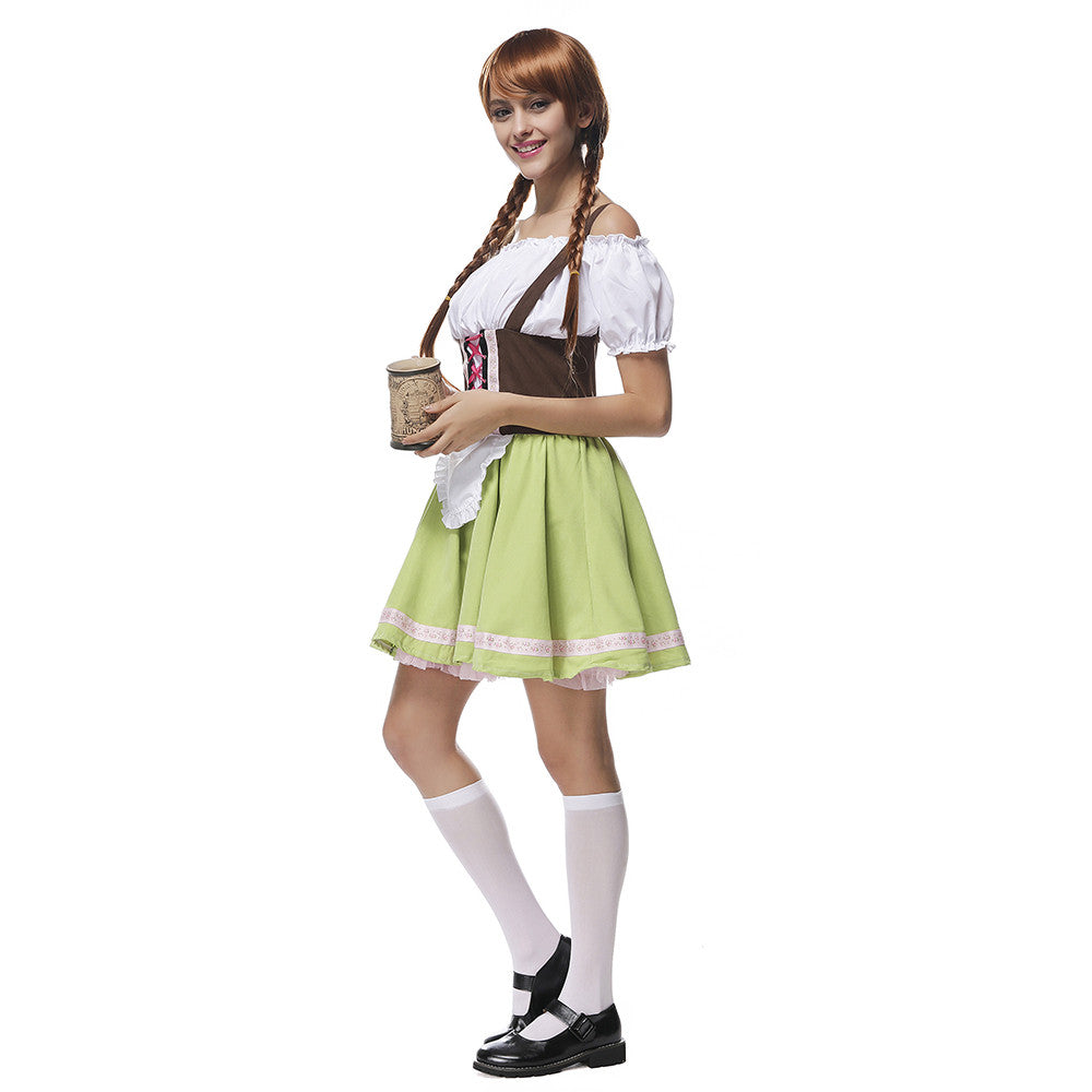 German Beer Festival Costume Girl Maidservant Stage   S - Mega Save Wholesale & Retail - 2