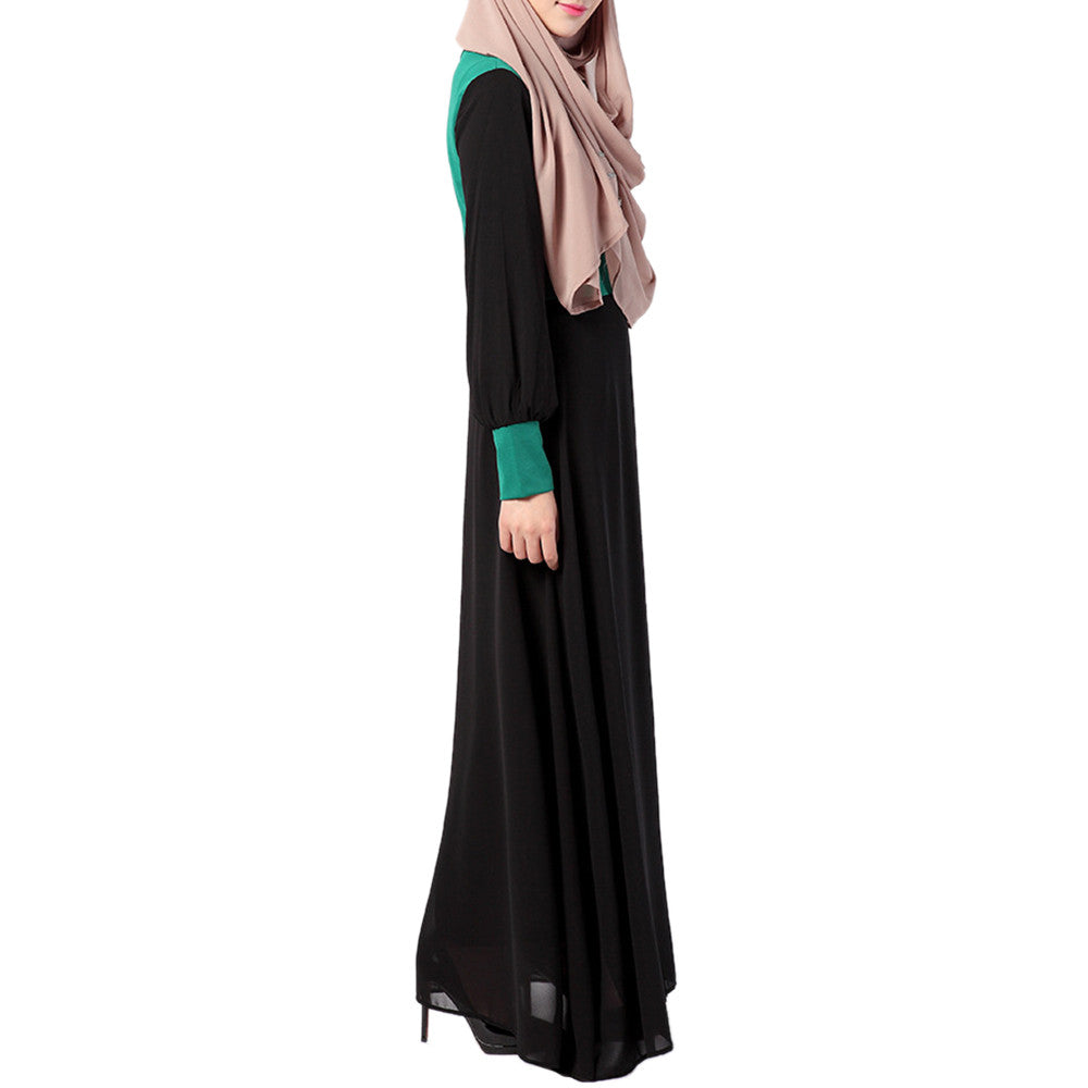Middle East Muslim Dress National Garments   green   M - Mega Save Wholesale & Retail - 3