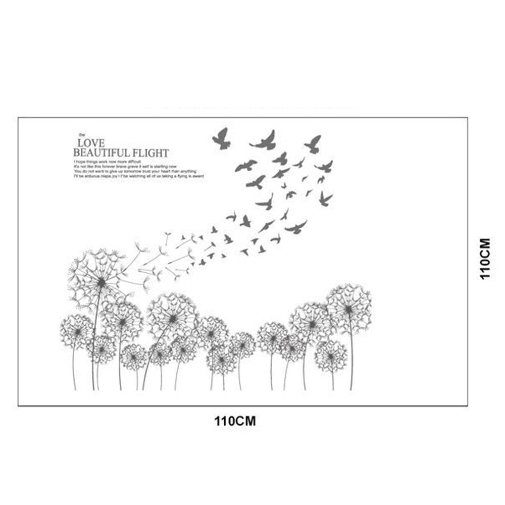 Dandelion Vintave Wallpaper Wall Sticker Removeable - Mega Save Wholesale & Retail - 3