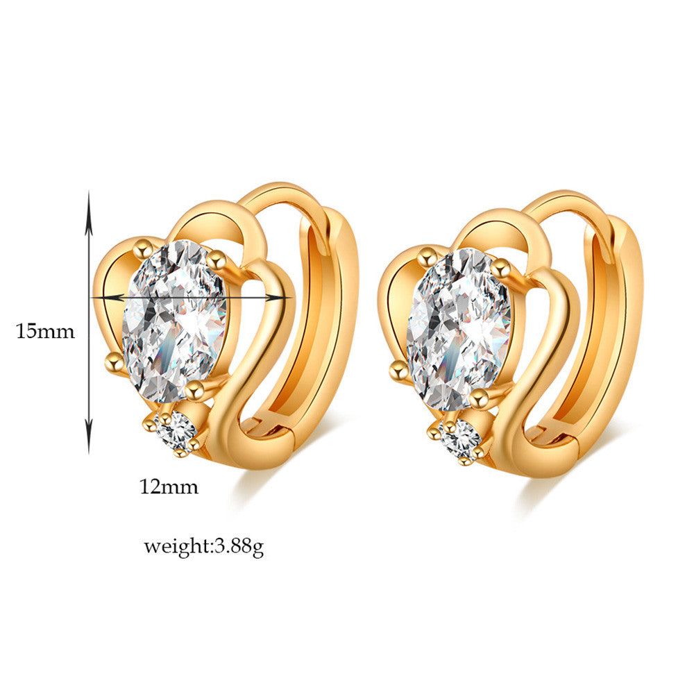 Earrings Love Heart Delicate - Mega Save Wholesale & Retail - 4