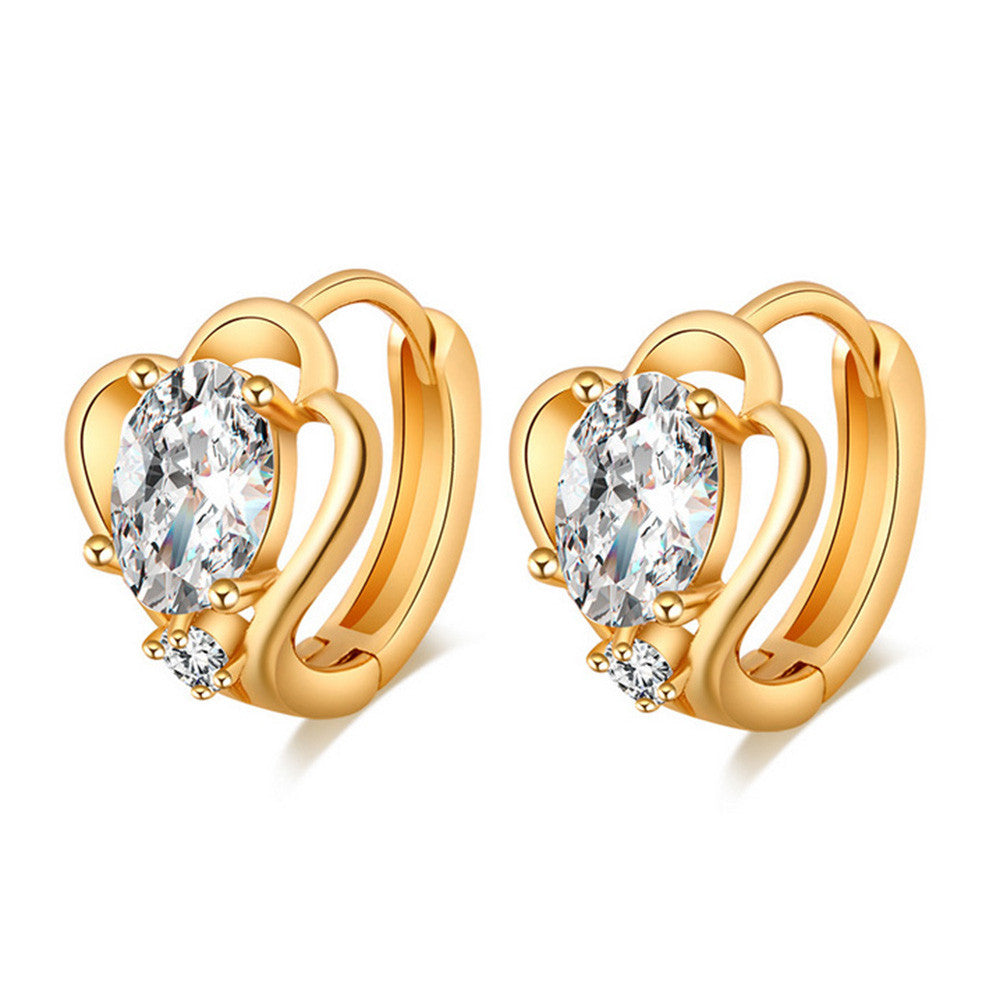 Earrings Love Heart Delicate - Mega Save Wholesale & Retail - 1