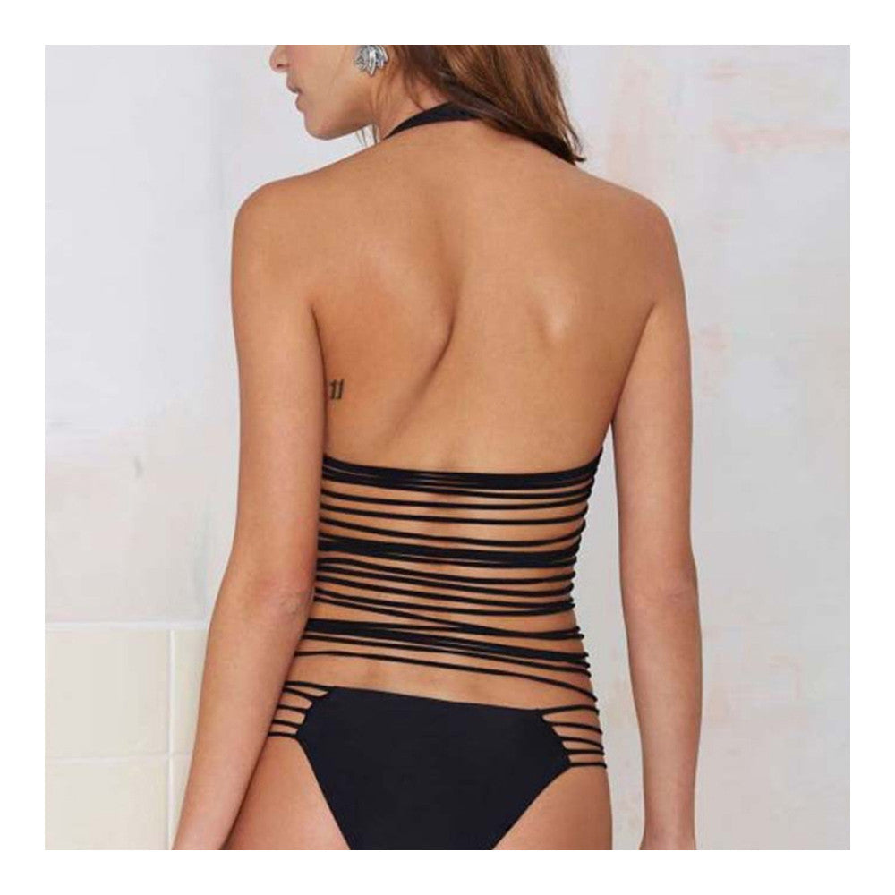 Swimwear Swimsuit Bikini Sexy Conservative Pure Color  S - Mega Save Wholesale & Retail - 2