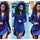 AliExpress Hot explosion models in Europe and America new sexy V-neck dress waist irregular hem dress Deep blue - Mega Save Wholesale & Retail - 1