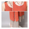 Cotton&Flax Dress Loose Vest Skirt   orange  M - Mega Save Wholesale & Retail - 5