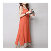 Cotton&Flax Dress Loose Vest Skirt   orange  M - Mega Save Wholesale & Retail - 3