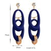 Exaggerated Earrings Stylish Double-layer Blue Circles - Mega Save Wholesale & Retail - 4