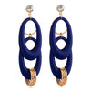Exaggerated Earrings Stylish Double-layer Blue Circles - Mega Save Wholesale & Retail - 1