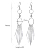 Long Earrings Tassel Silver Galvanized - Mega Save Wholesale & Retail - 4