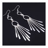 Long Earrings Tassel Silver Galvanized - Mega Save Wholesale & Retail - 2