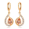 Fake Gold Earrings 18K    gold plated yellow zircon - Mega Save Wholesale & Retail - 1