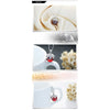 CYW explosion models genuine 925 sterling silver necklace large red crystal ball spot wholesale custom
