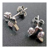 S925 Pure Silver Lucky Clover Love Ear Studs - Mega Save Wholesale & Retail - 3