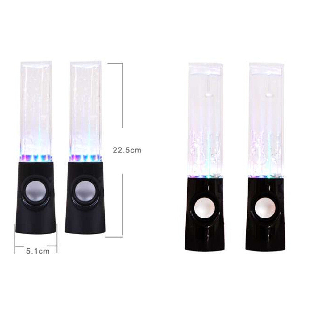 Dancing Water Speaker Music Fountain Light Speakers USB LED Dancing Water Show Black - Mega Save Wholesale & Retail