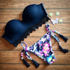 2pcs Swimwear Swimsuit Bathing Suit Bikini Floral Printing - Mega Save Wholesale & Retail