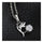 18K Gold Platinum Galvanized Austrian Zircon Necklace Dolphin  white - Mega Save Wholesale & Retail - 4