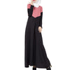 Muslim Long Dress Motley Splicing   red